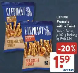 Aldi Süd ELEPHANT Pretzels with a Twist Angebot