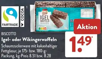 Aldi Süd BISCOTTO Igel- oder Wikingerwaffeln Angebot
