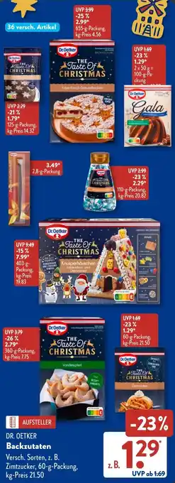 Aldi Süd DR. OETKER Backzutaten Angebot