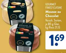 Aldi Süd GOURMET FINEST CUISINE Mousse au Chocolat Angebot