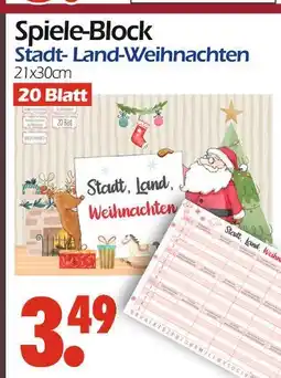 Wreesmann Spiele-block stadt- land-weihnachten Angebot