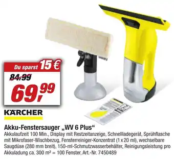 toom Baumarkt Karcher Akku Fenstersauger WV 6 Plus Angebot