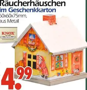 Wreesmann Knox räucherhäuschen Angebot
