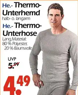 Wreesmann Thermo-unterhemd Angebot