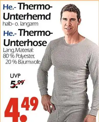 Wreesmann Thermo-unterhemd Angebot