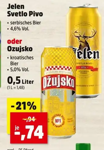 Thomas Philipps Jelen svetlo pivo Angebot