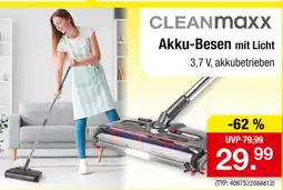 Zimmermann Cleanmaxx akku-besen mit licht Angebot