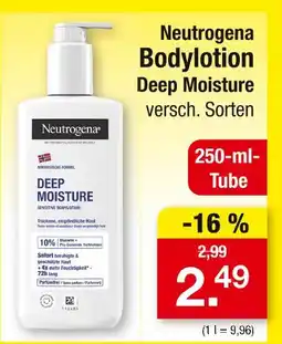 Zimmermann Neutrogena bodylotion deep moisture Angebot