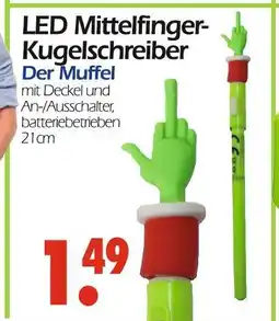 Wreesmann Led mittelfinger-kugelschreiber Angebot