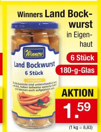 Zimmermann Winners land bockwurst Angebot