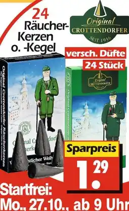 Wreesmann Original crottendorfer räucher- kerzen o. -kegel Angebot