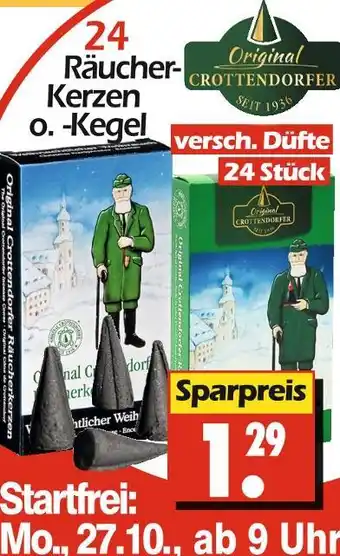 Wreesmann Original crottendorfer räucher- kerzen o. -kegel Angebot