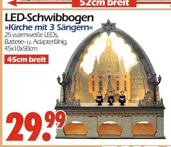 Wreesmann Led-schwibbogen kirche mit 3 sängern Angebot