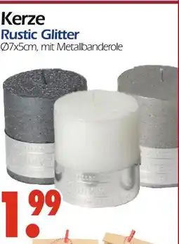 Wreesmann Kerze rustic glitter Angebot