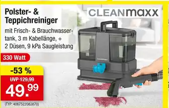 Zimmermann Cleanmaxx polster- & teppichreiniger Angebot