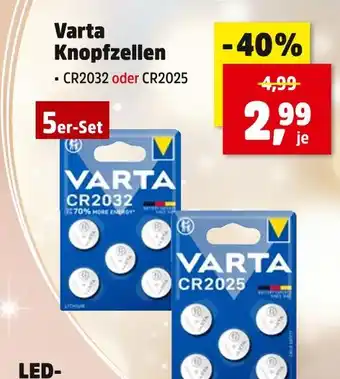 Thomas Philipps Varta cr2032 Angebot