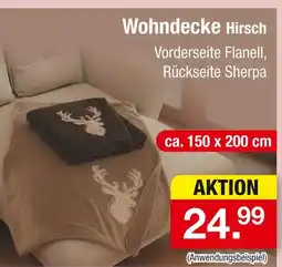 Zimmermann Wohndecke hirsch Angebot