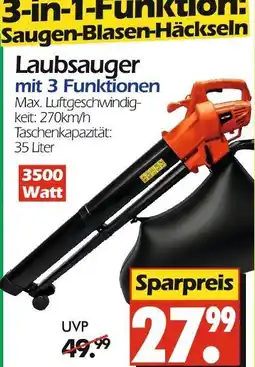 Wreesmann Laubsauger mit 3 funktionen Angebot