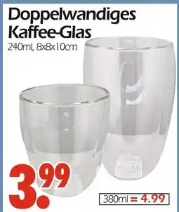Wreesmann Doppelwandiges kaffee-glas Angebot
