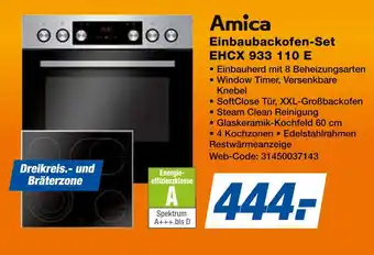 Expert Amica einbaubackofen-set ehcx 933 110 e Angebot