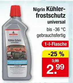 Zimmermann Nigrin kühlerfrostschutz universal Angebot