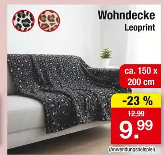 Zimmermann Wohndecke leoprint Angebot