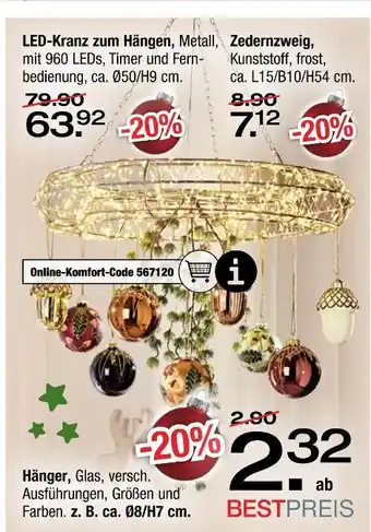 Ostermann Led-kranz zum hängen Angebot