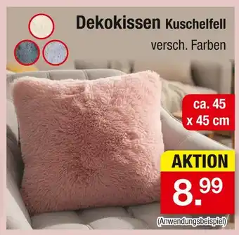 Zimmermann Dekokissen kuschelfell Angebot