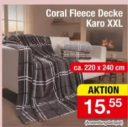 Zimmermann Coral fleece decke karo xxl Angebot
