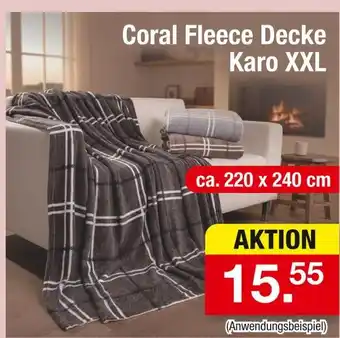 Zimmermann Coral fleece decke karo xxl Angebot