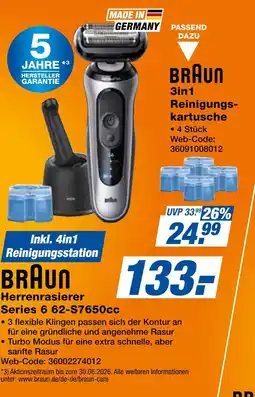 Expert Braun herrerasierer series 6 62-s7650cc Angebot