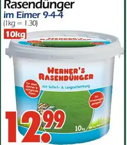 Wreesmann Werner's rasendünger im eimer 9-4-4 Angebot