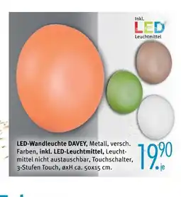 Trends Möbel Led-wandleuchte davey Angebot
