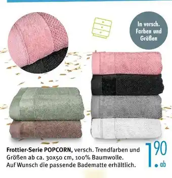 Trends Möbel Frottier-serie popcorn Angebot