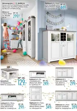 Trends Möbel Vitrine Angebot