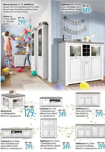 Trends Möbel Vitrine Angebot
