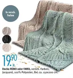 Trends Möbel Decke reno oder faro Angebot