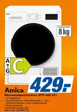 Expert Amica wärmepumpentrockner wtp 489 031 Angebot