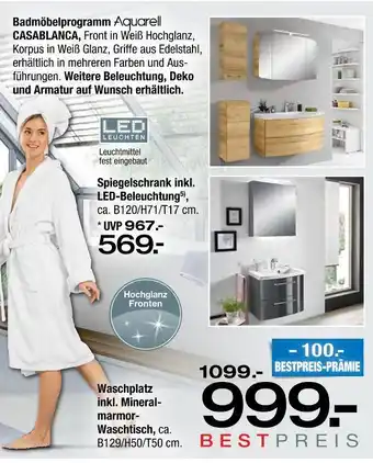 Ostermann Spiegelschrank inkl. led-beleuchtung Angebot