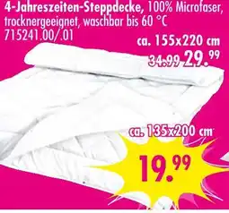 Möbel Boss 4-jahreszeiten-steppdeck ca. 155x220 cm Angebot