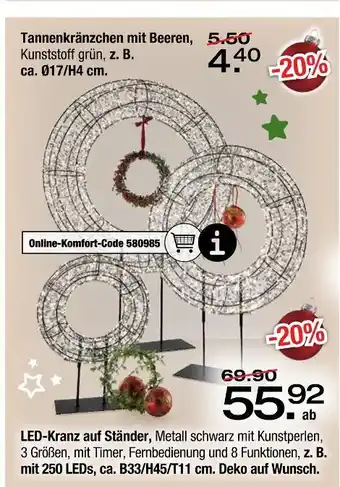Ostermann Tannenkränzchen mit beeren Angebot