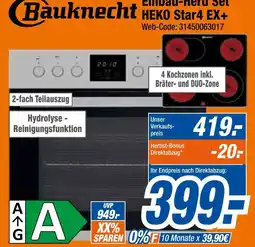 Expert Bauknecht einbau-herd set heko star4 ex+ Angebot
