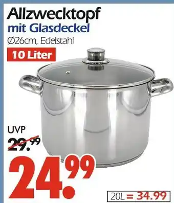 Wreesmann Allzwecktopf mit glasdeckel Angebot