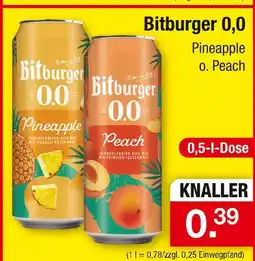 Zimmermann Bitburger 0,0 pineapple Angebot