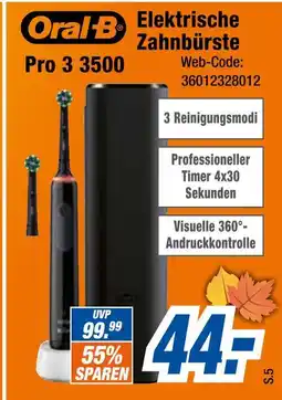 Expert Oral-b elektrische zahnbürste pro 3 3500 Angebot