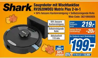 Expert Shark saugroboter mit wischfunktion rv2620wdeu matrix plus 2-in-1 Angebot