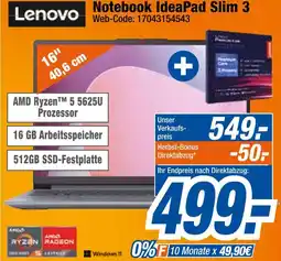 Expert Lenovo notebook ideapad slim 3 Angebot