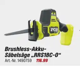 toom Baumarkt Ryobi brushless-akku-säbelsäge rrs18c-o Angebot