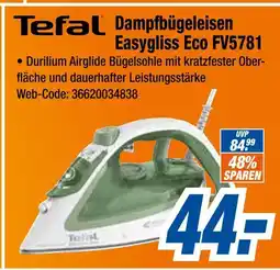 Expert Tefal dampfbügeleisen easygliss eco fv5781 Angebot