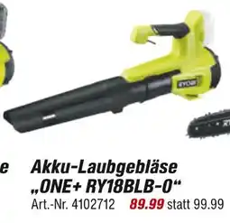 toom Baumarkt Ryobi akku-laubgebläse one+ ry18blb-0 Angebot